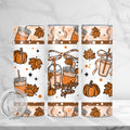 Pumpkin Spice Bow Skinny Tumbler