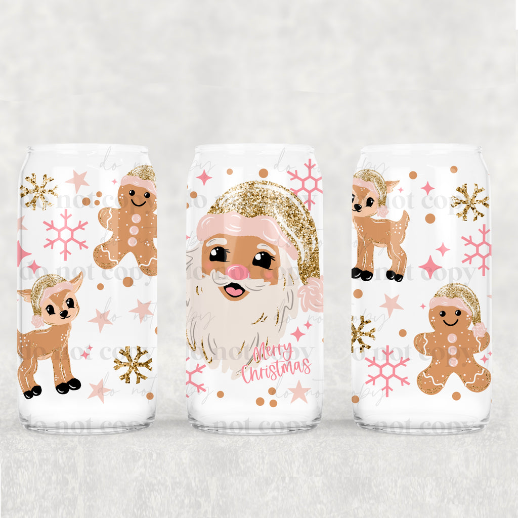 Glitter Santa (Light) 16 oz Tumbler