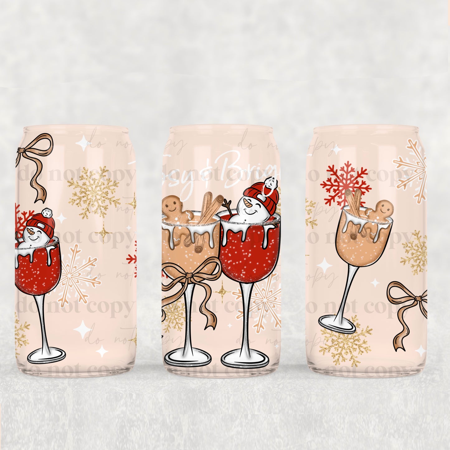 Tipsy & Bright Wine (UVDTF ONLY) 16oz Tumbler