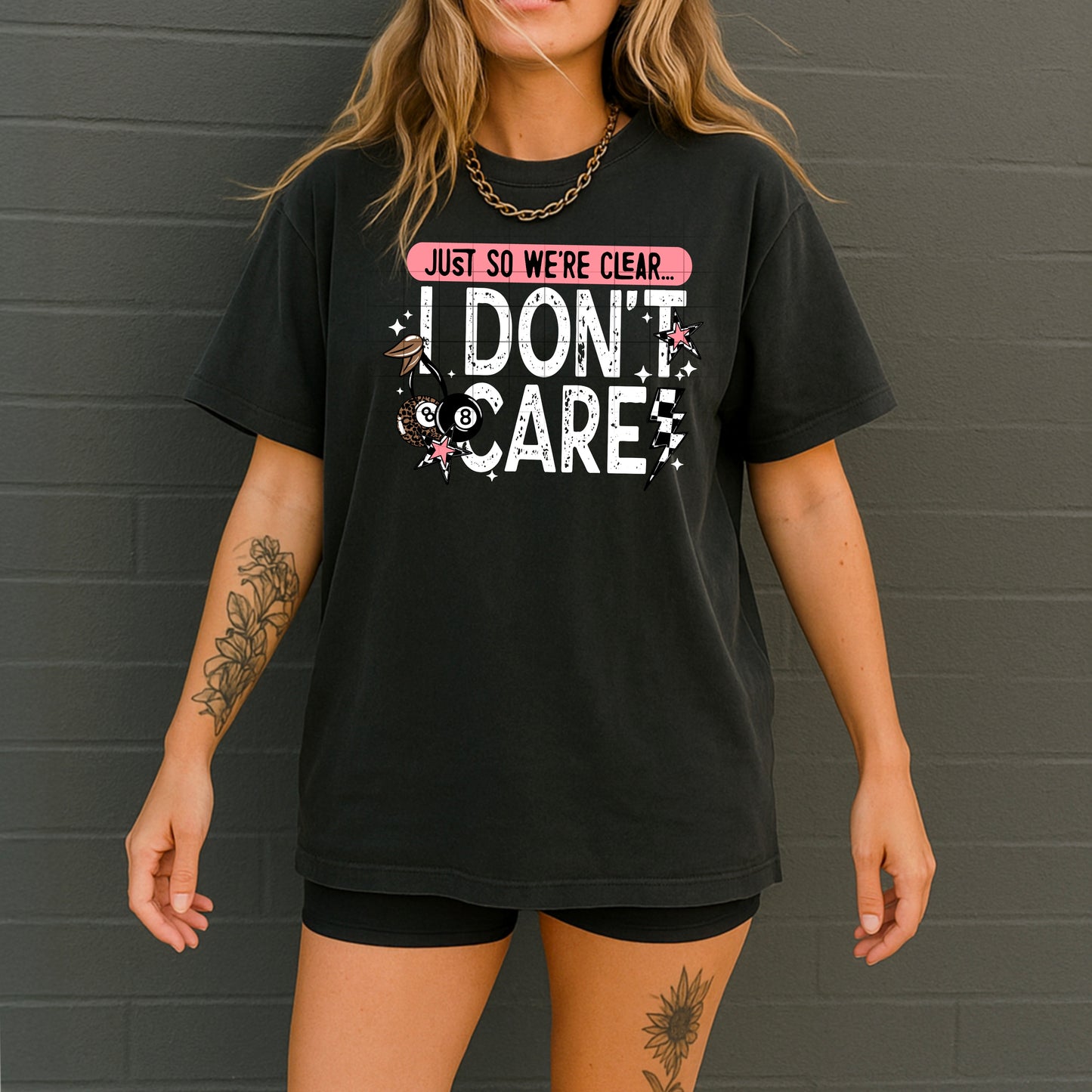 I Don’t Care (White)