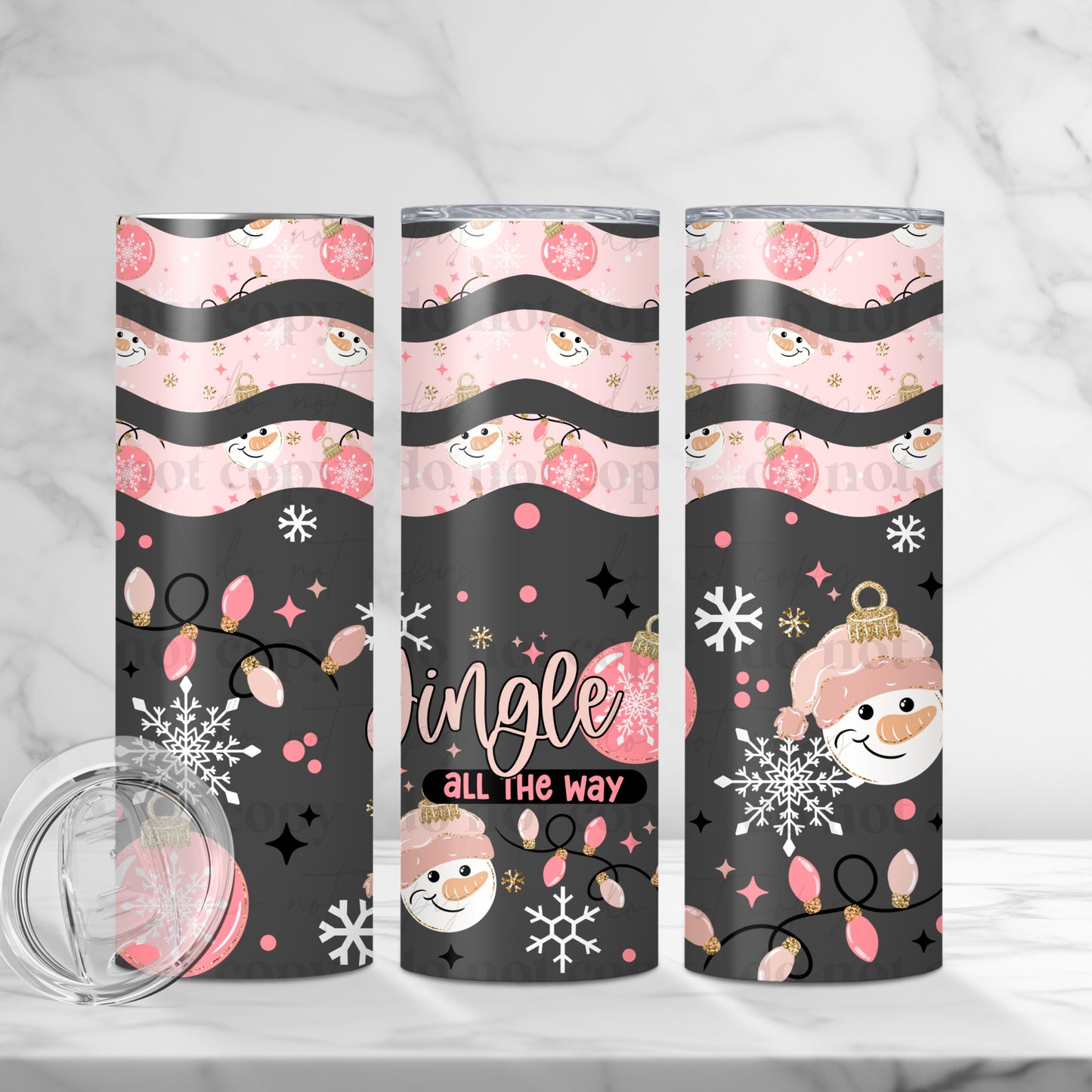 Jingle All The Way Skinny Tumbler