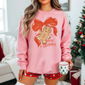 Merry Christmas Gingerbread Bow Hoodie