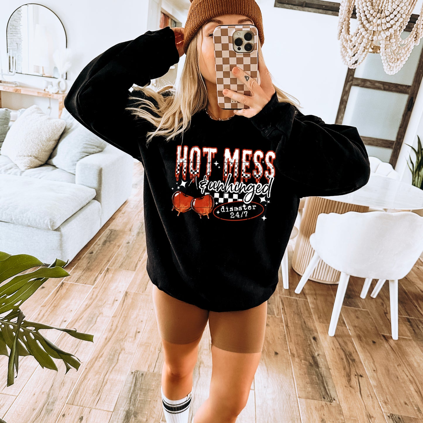 Hot Mess Unhinged (White)