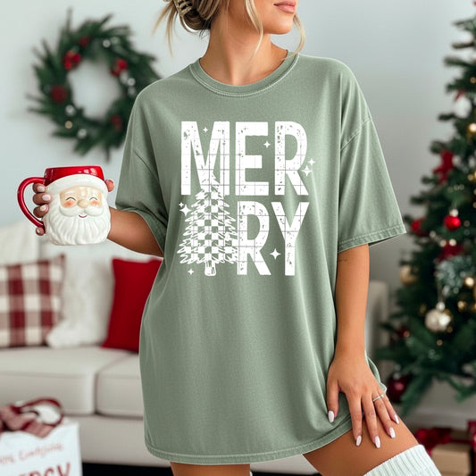 Merry Checker Tree (White)