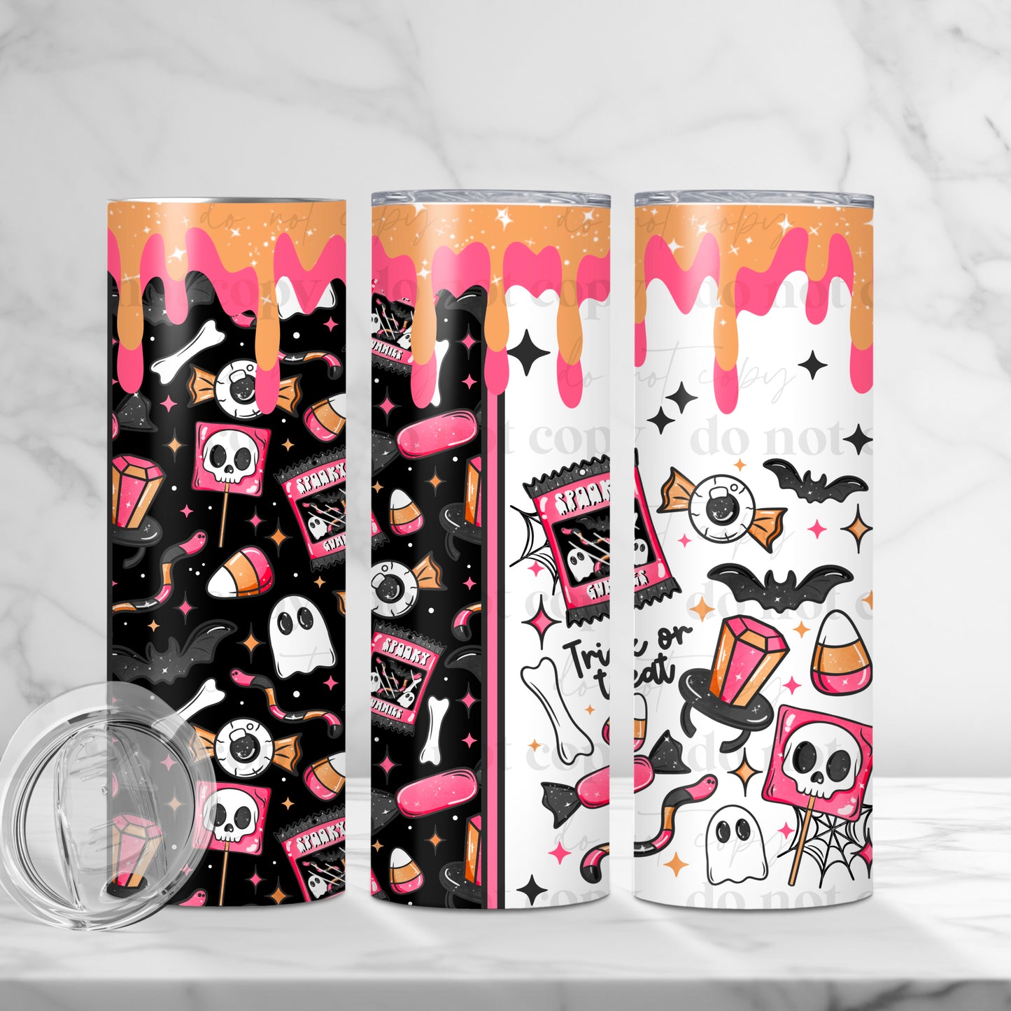 Trick or Treat Skinny Tumbler