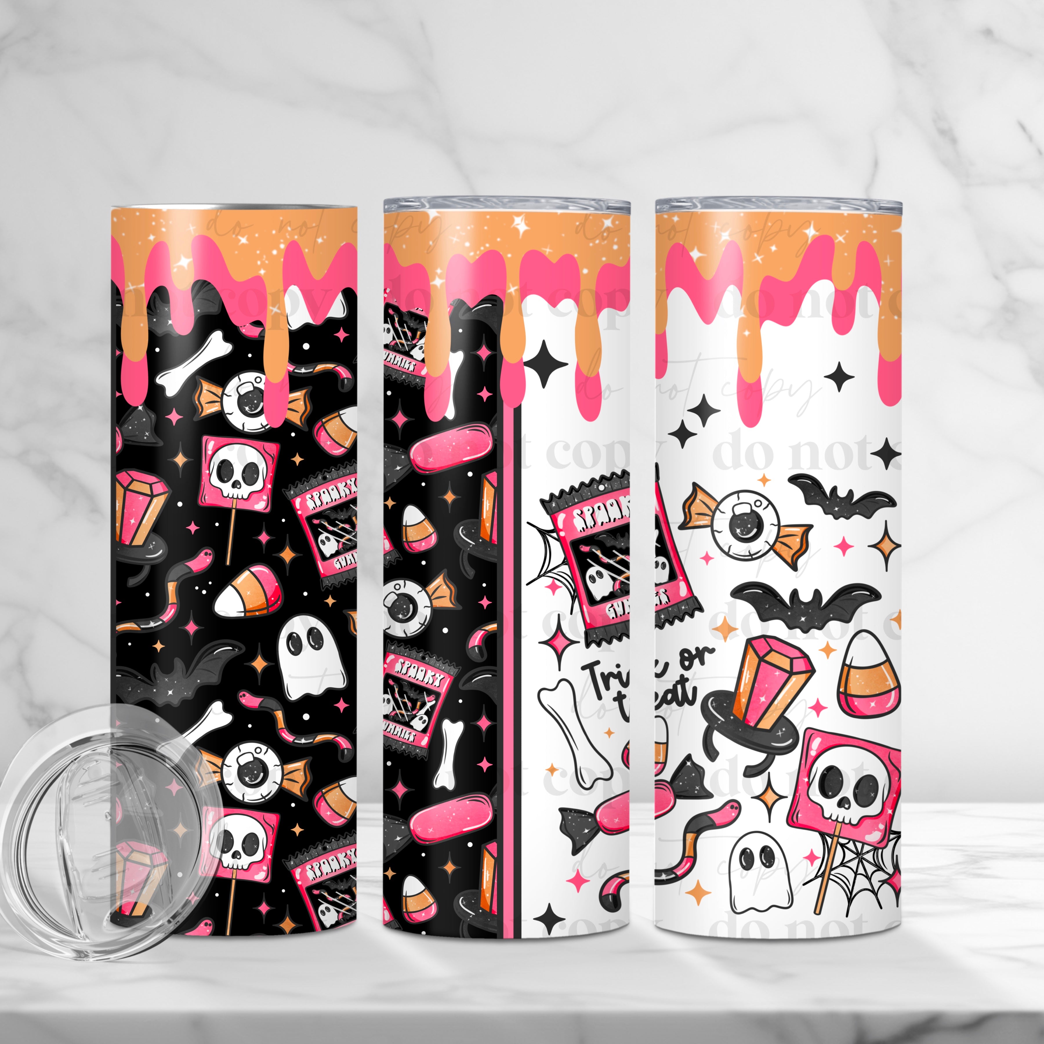 Trick or Treat Skinny Tumbler