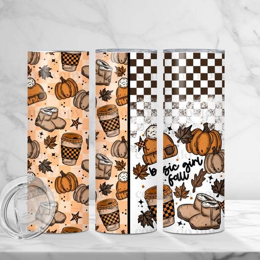 Basic Girl Fall Skinny Tumbler