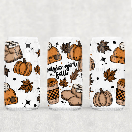 Basic Girl FALL 16oz Tumbler