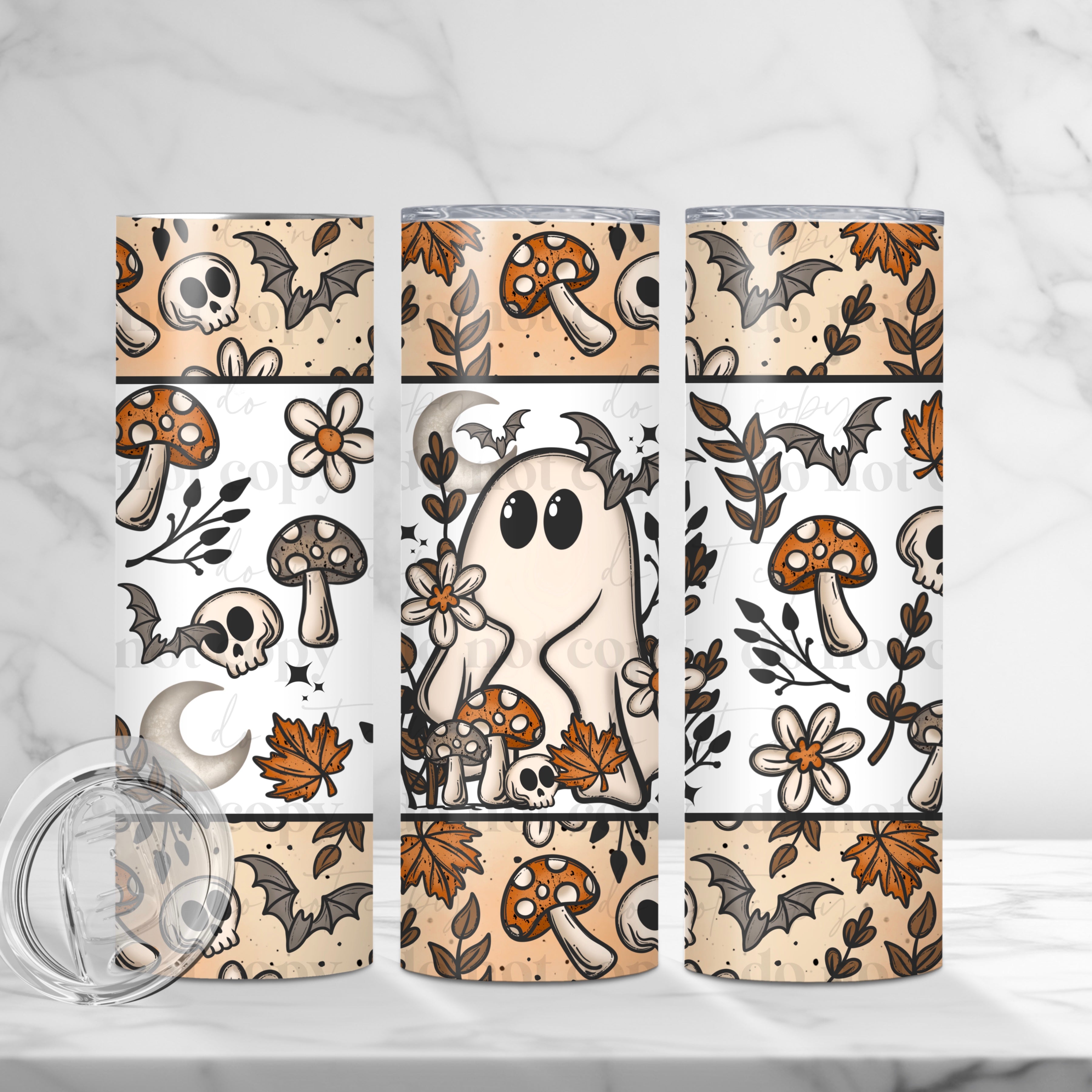 Cottage Core Ghost Skinny Tumbler