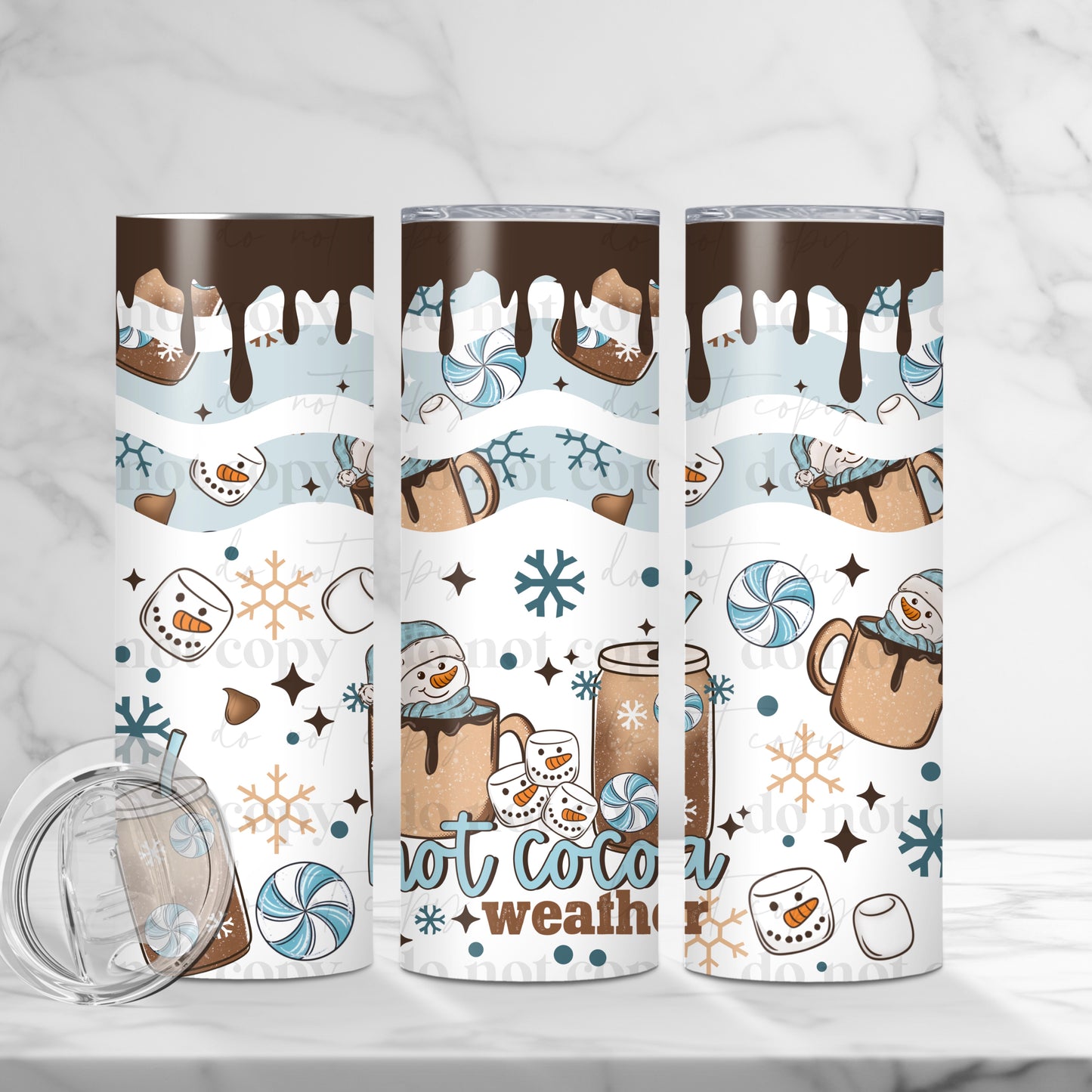 Hot Cocoa Weather Skinny Tumbler