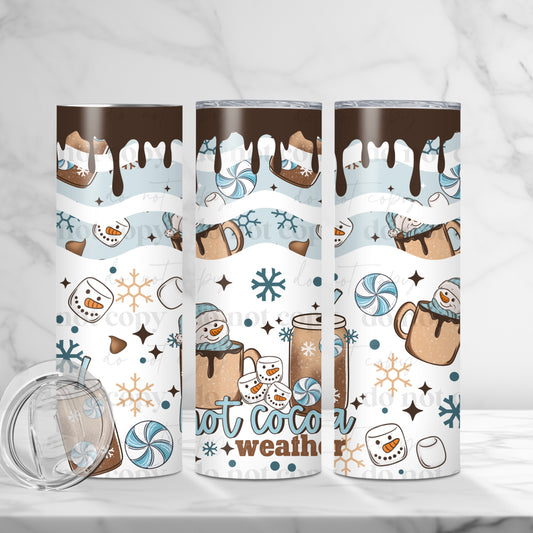 Hot Cocoa Weather Skinny Tumbler