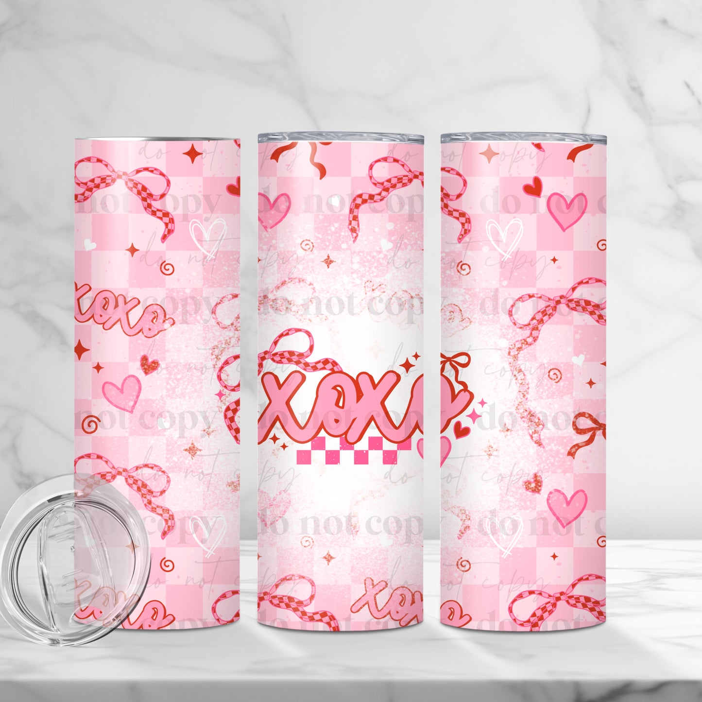 XOXO Coquette Skinny Tumbler