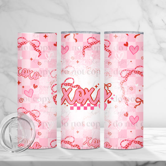 XOXO Coquette Skinny Tumbler