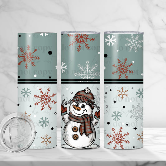 Let It Snow Skinny Tumbler