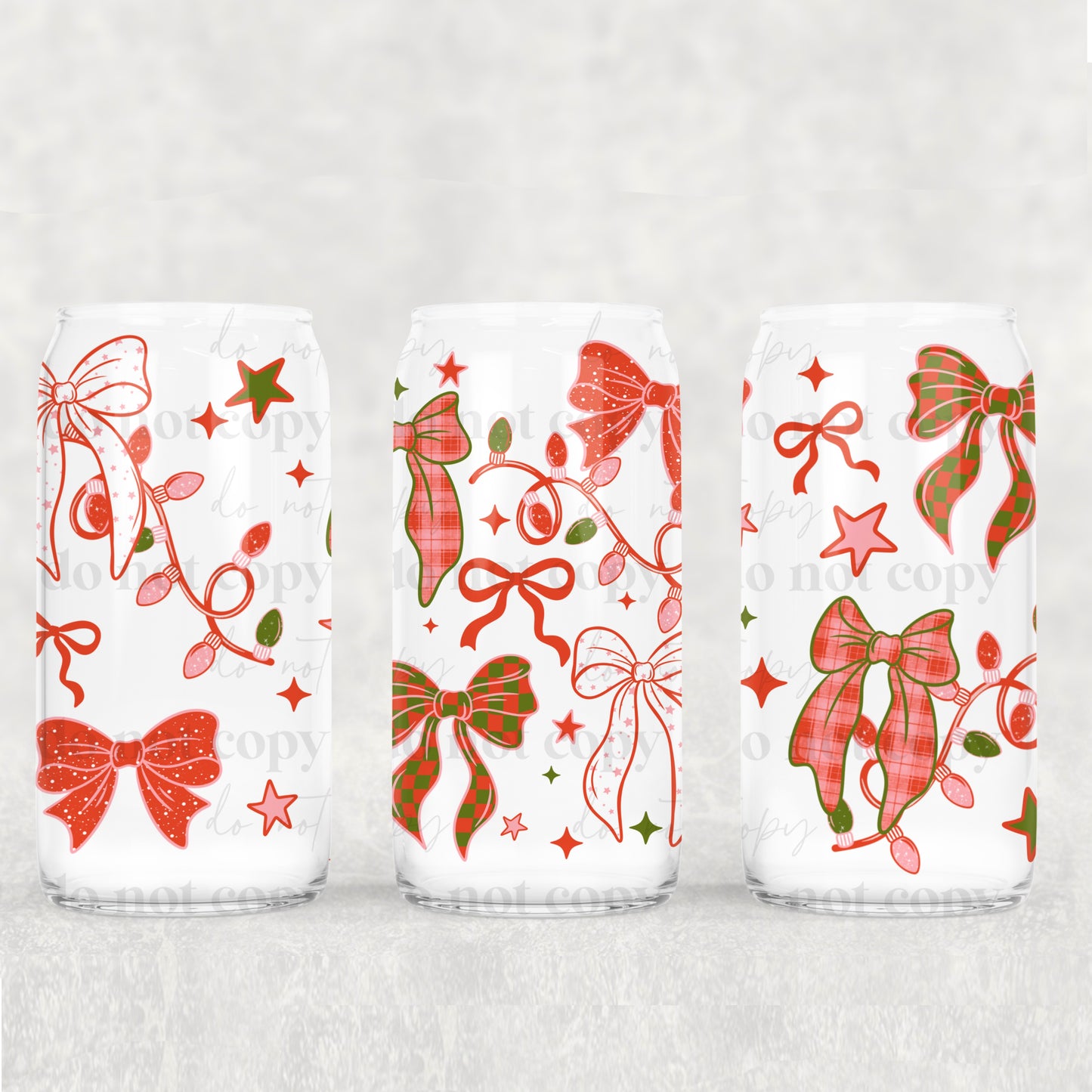 Christmas Bows 16oz Tumbler