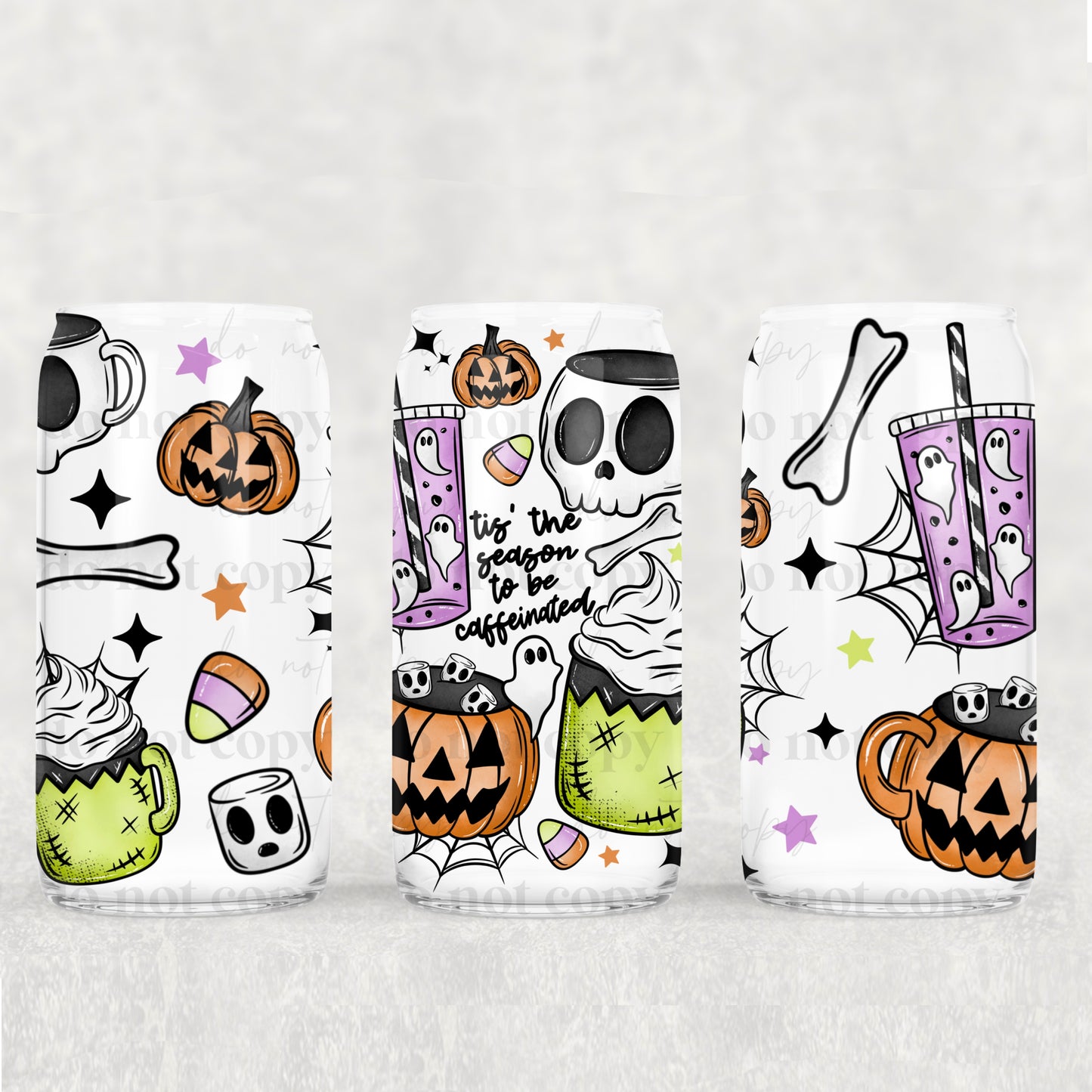 Tis The Season To Be Caffinated 16oz Tumbler