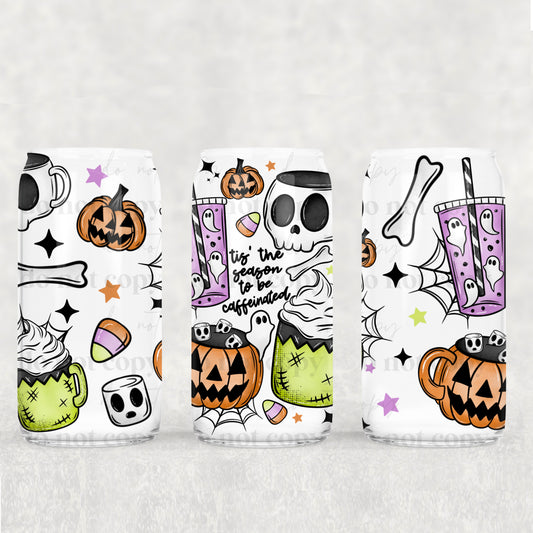 Tis The Season To Be Caffinated 16oz Tumbler