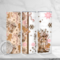 Gingerbread Bow Coffee Skinny Tumbler