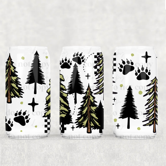 Trees w. Bear Paws 16oz Tumbler