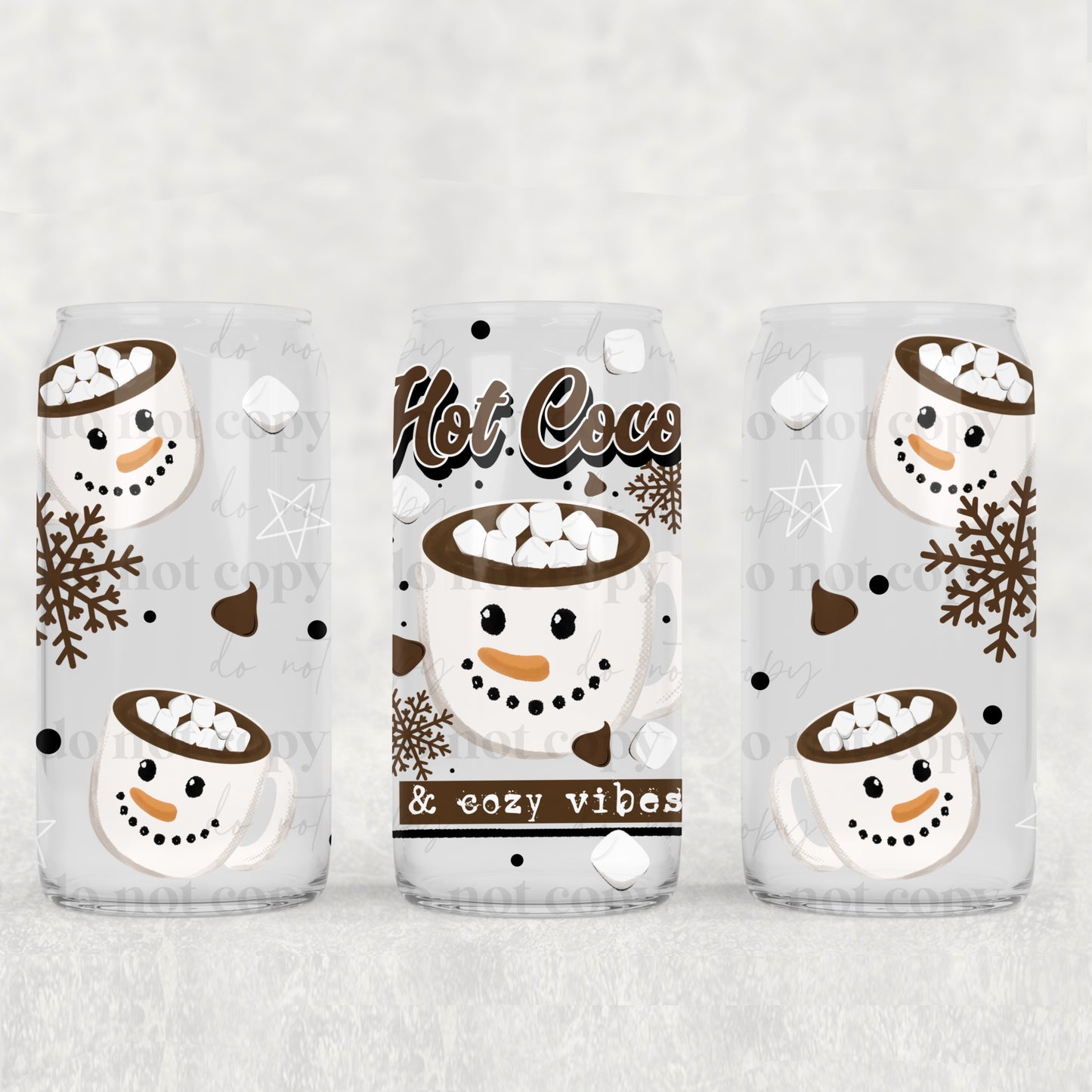 Hot Cocoa Cozy Vibes 16oz Tumbler