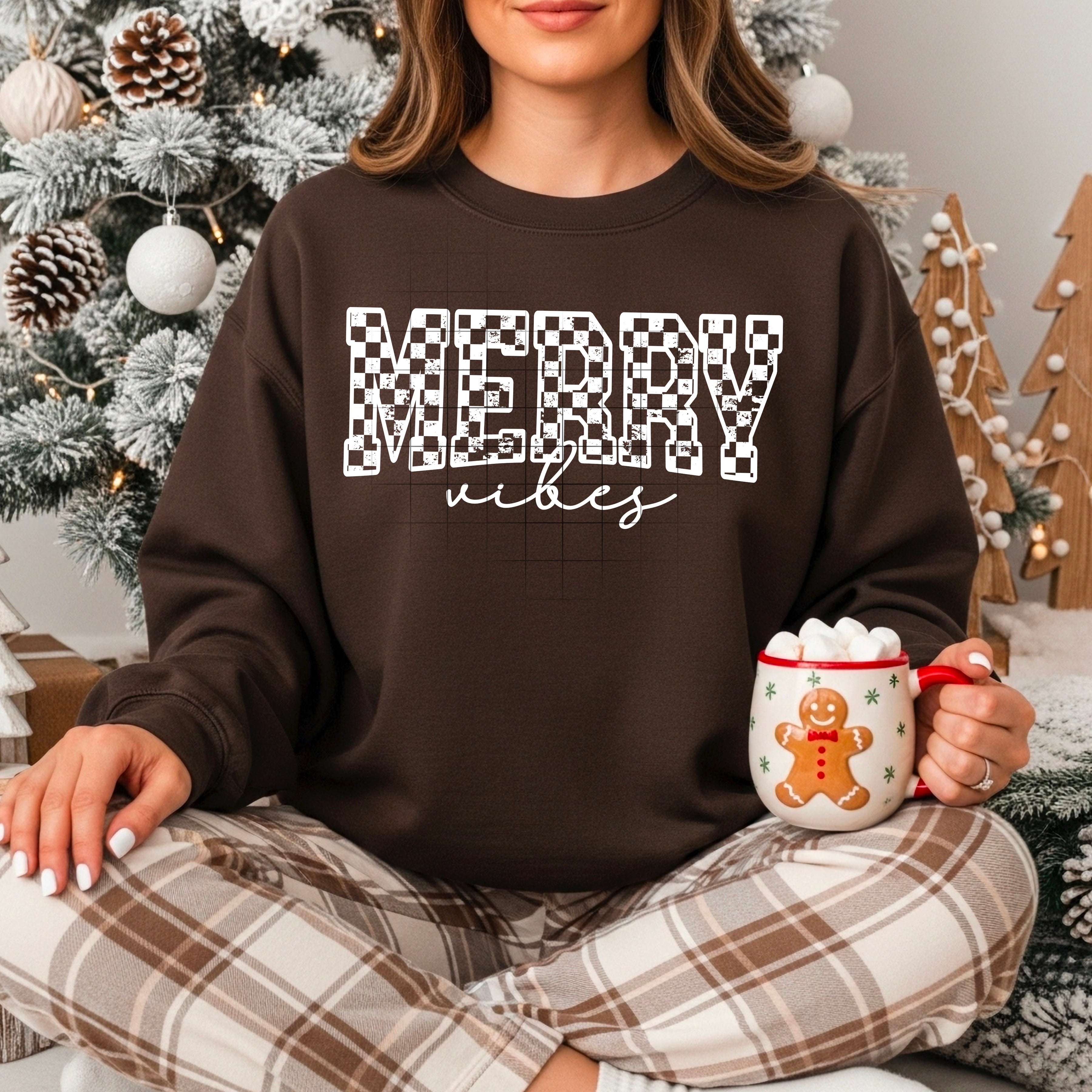 Merry Vibes Hoodie (White)