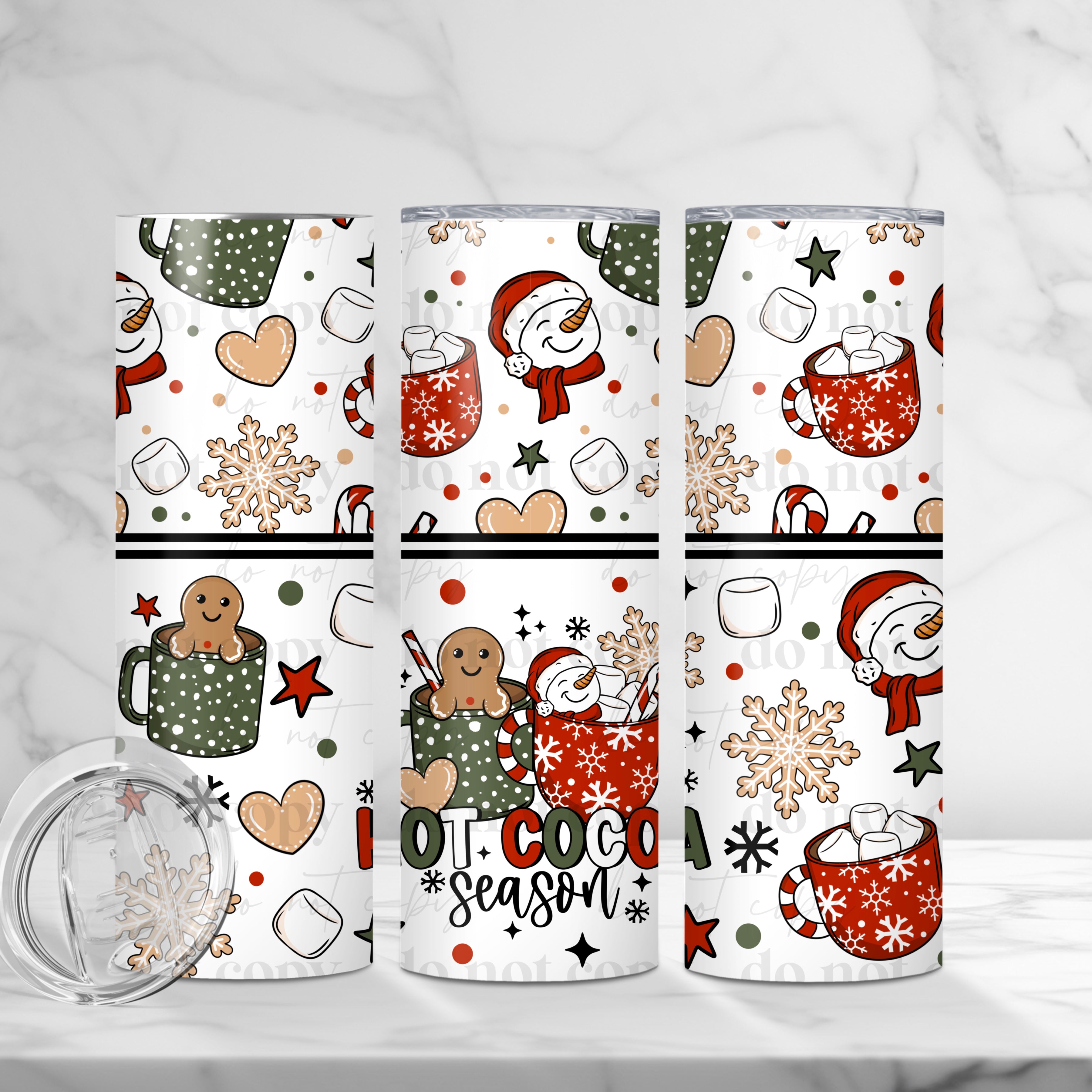 Hot Cocoa Season Skinny Tumbler