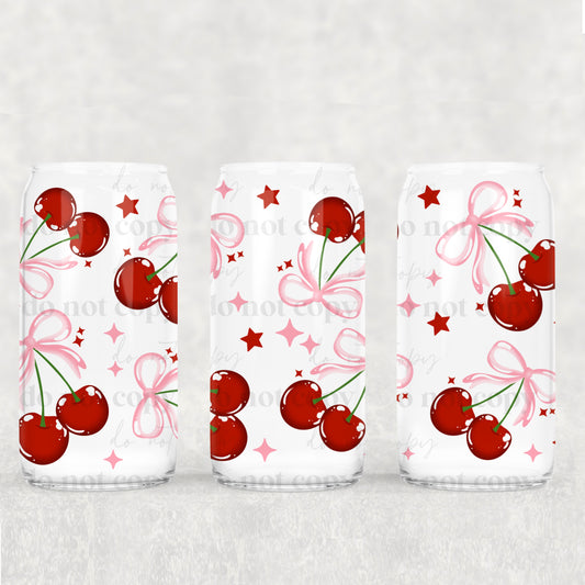 Pink Cherries 16oz Tumbler
