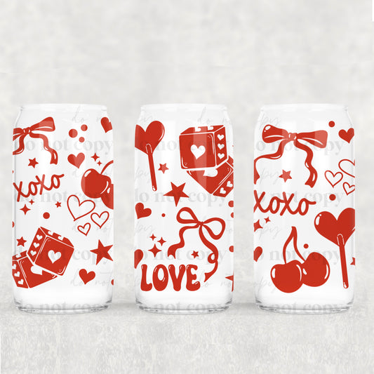 Red Valentines 16oz Tumbler