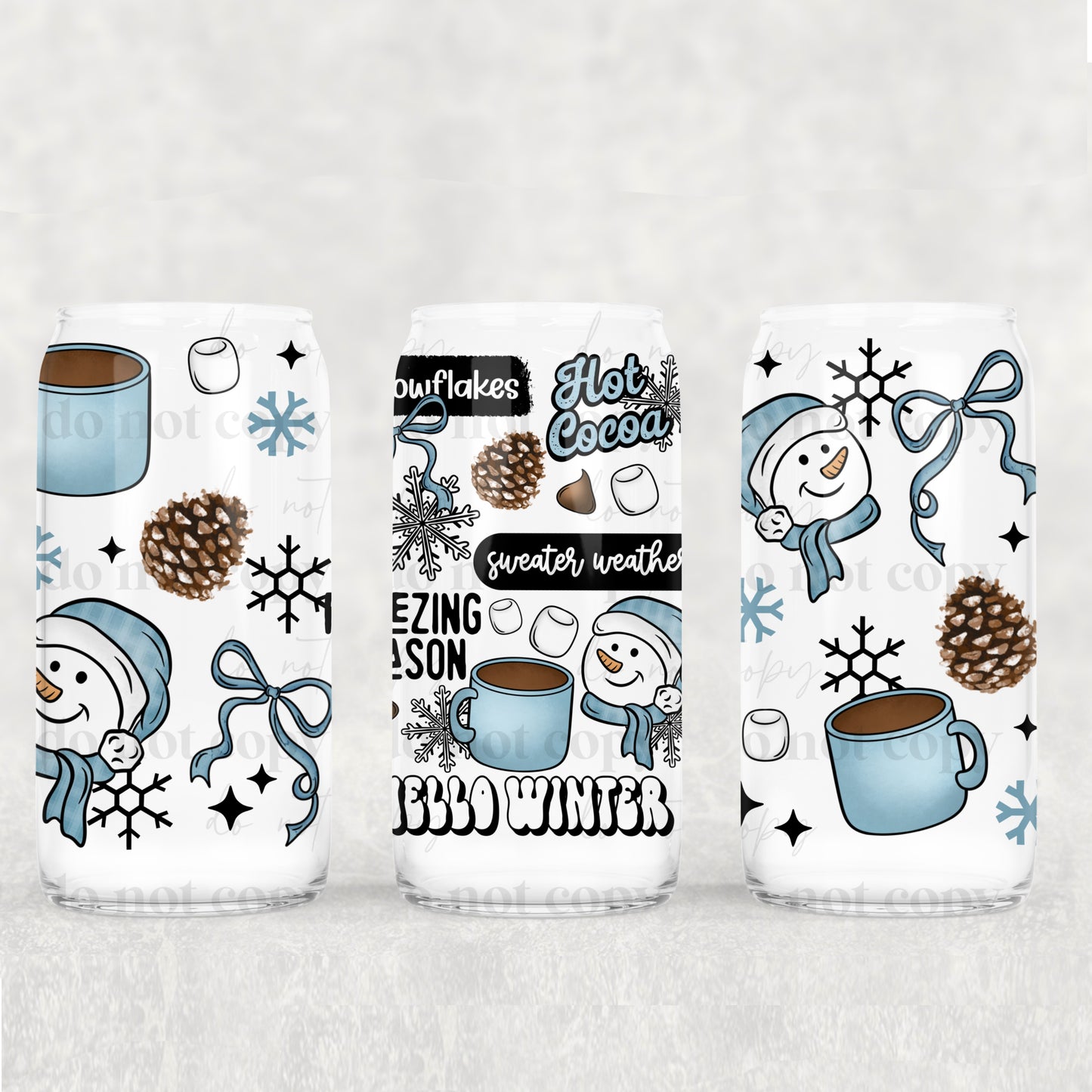 Winter Collage 16oz Tumbler