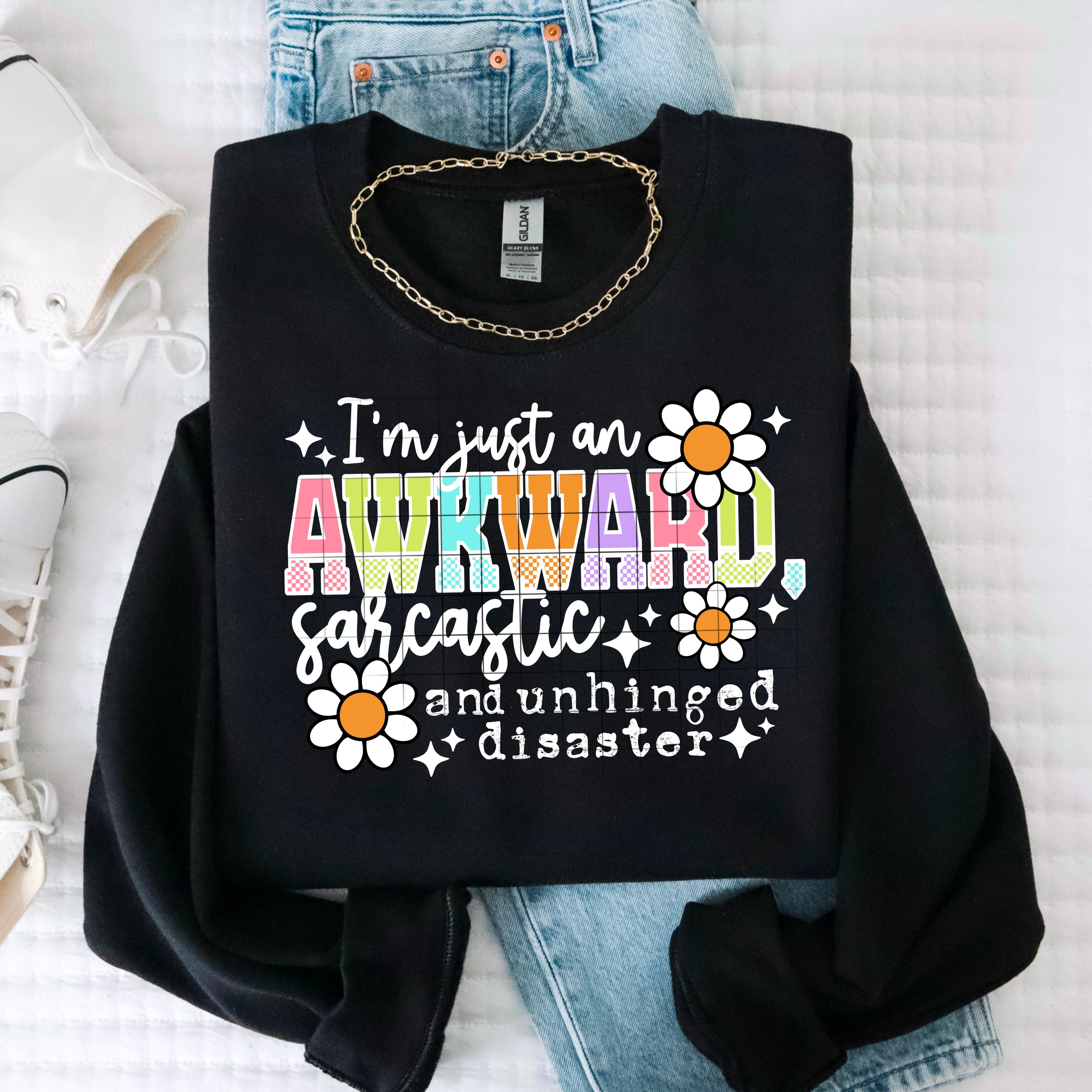 Awkward & Sarcastic (White)