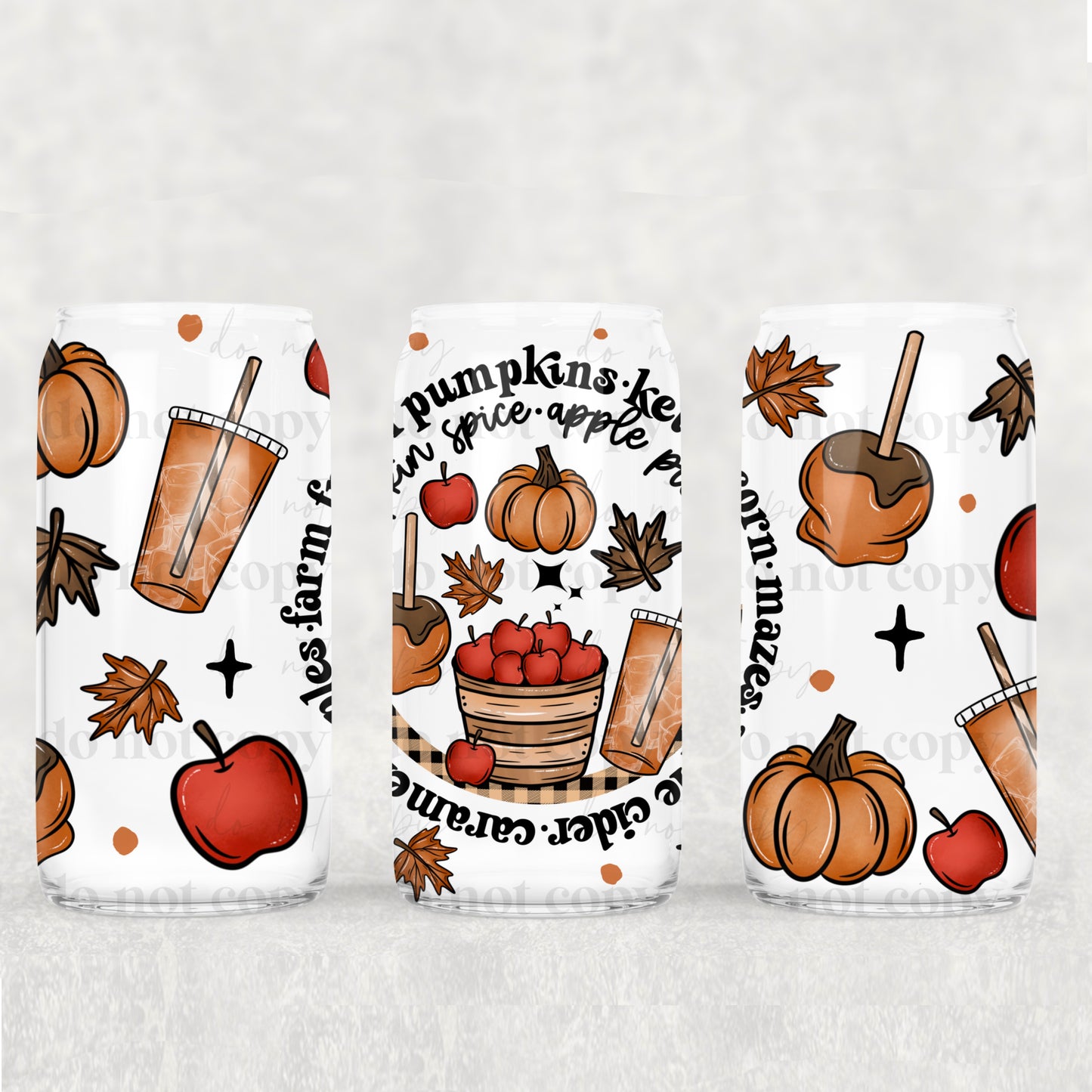 Fall Circle 16oz Tumbler