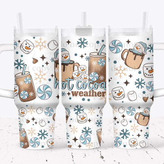 Hot Cocoa Weather 40oz Tumbler
