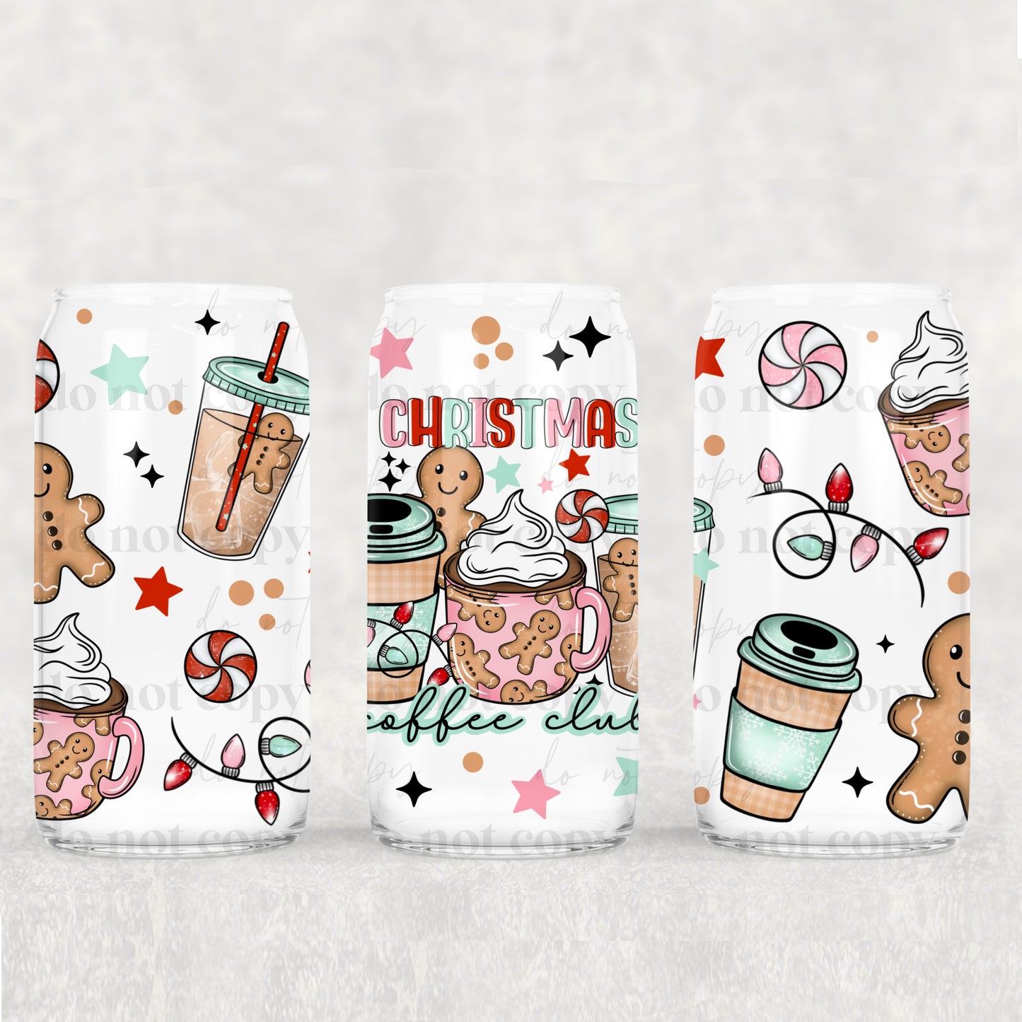 Christmas Coffee Club 16 oz Tumbler