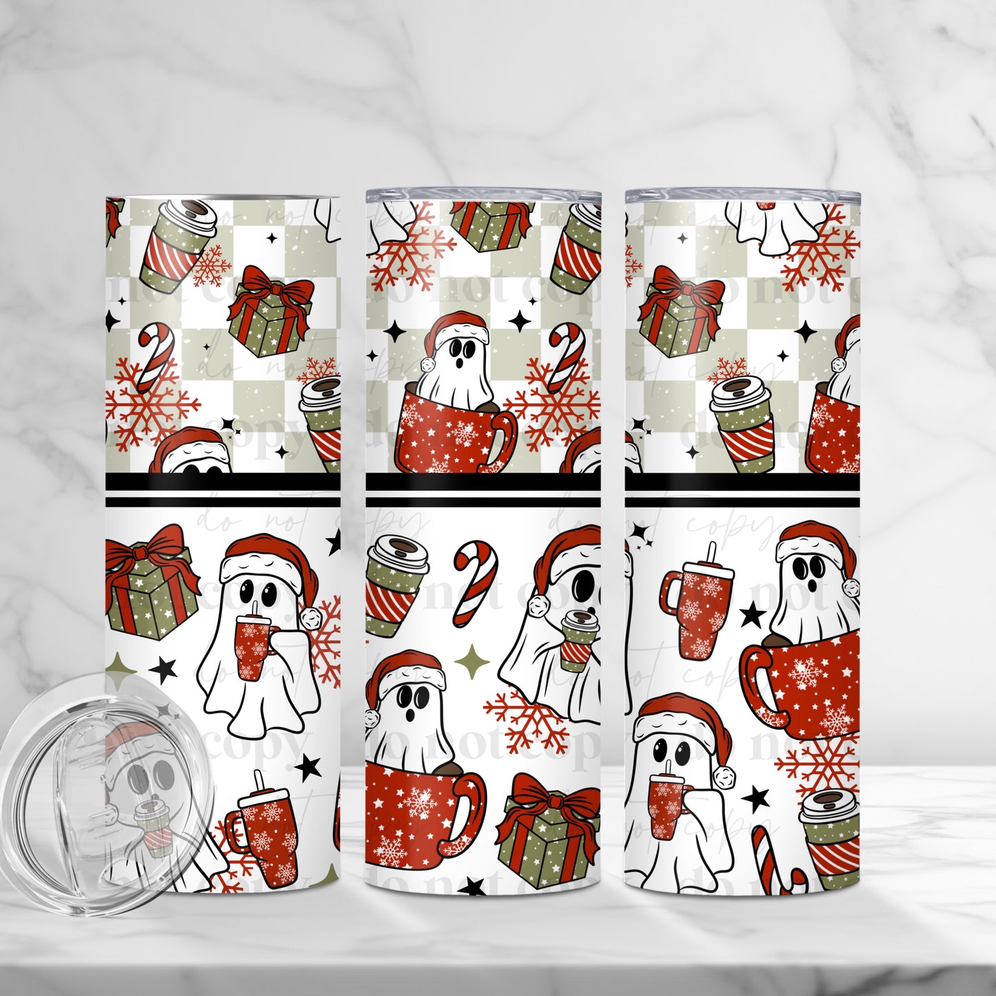 Christmas Ghosties Skinny Tumbler
