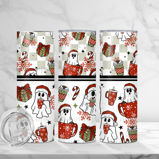 Christmas Ghosties Skinny Tumbler