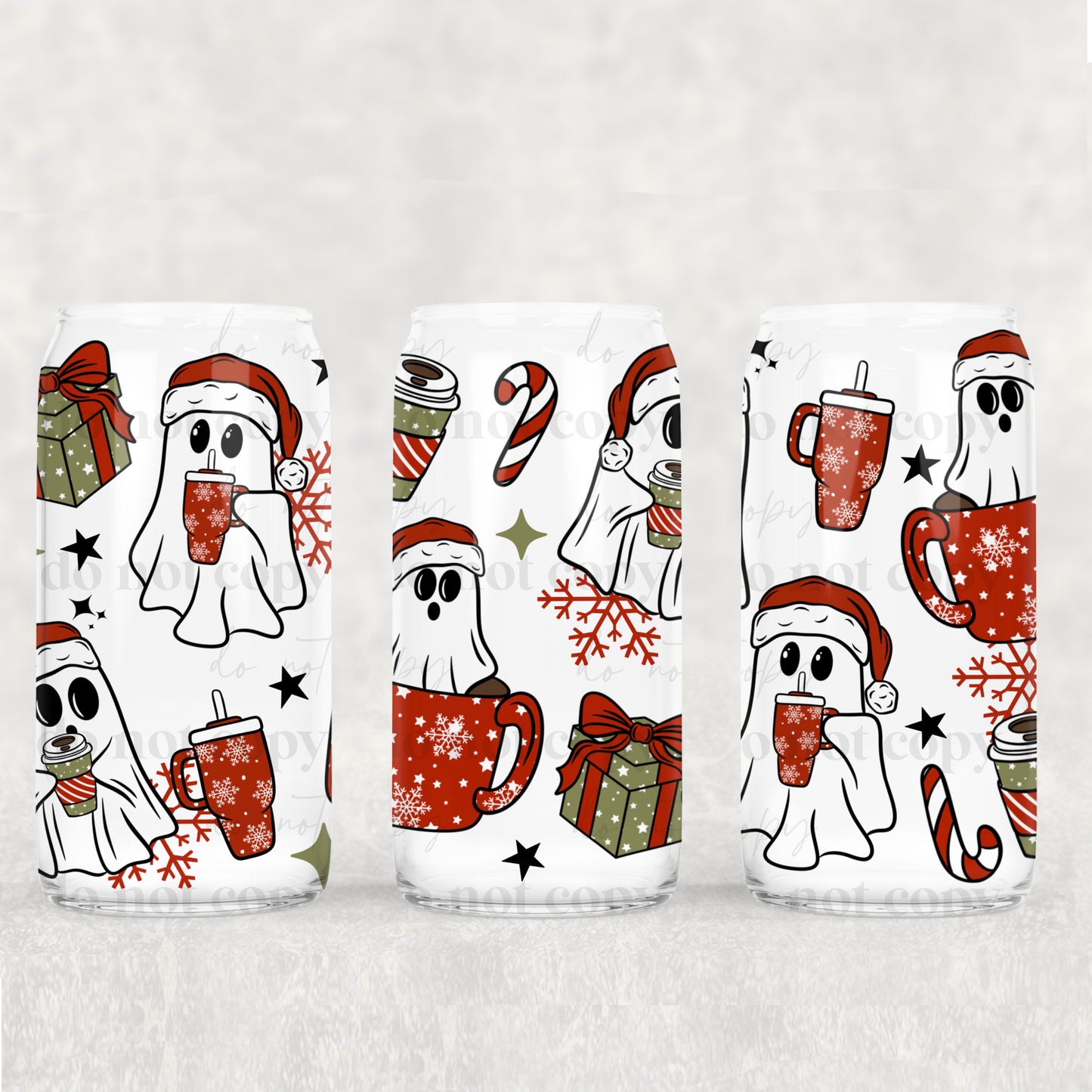 Hydrated Santa Ghosties 16oz Tumbler