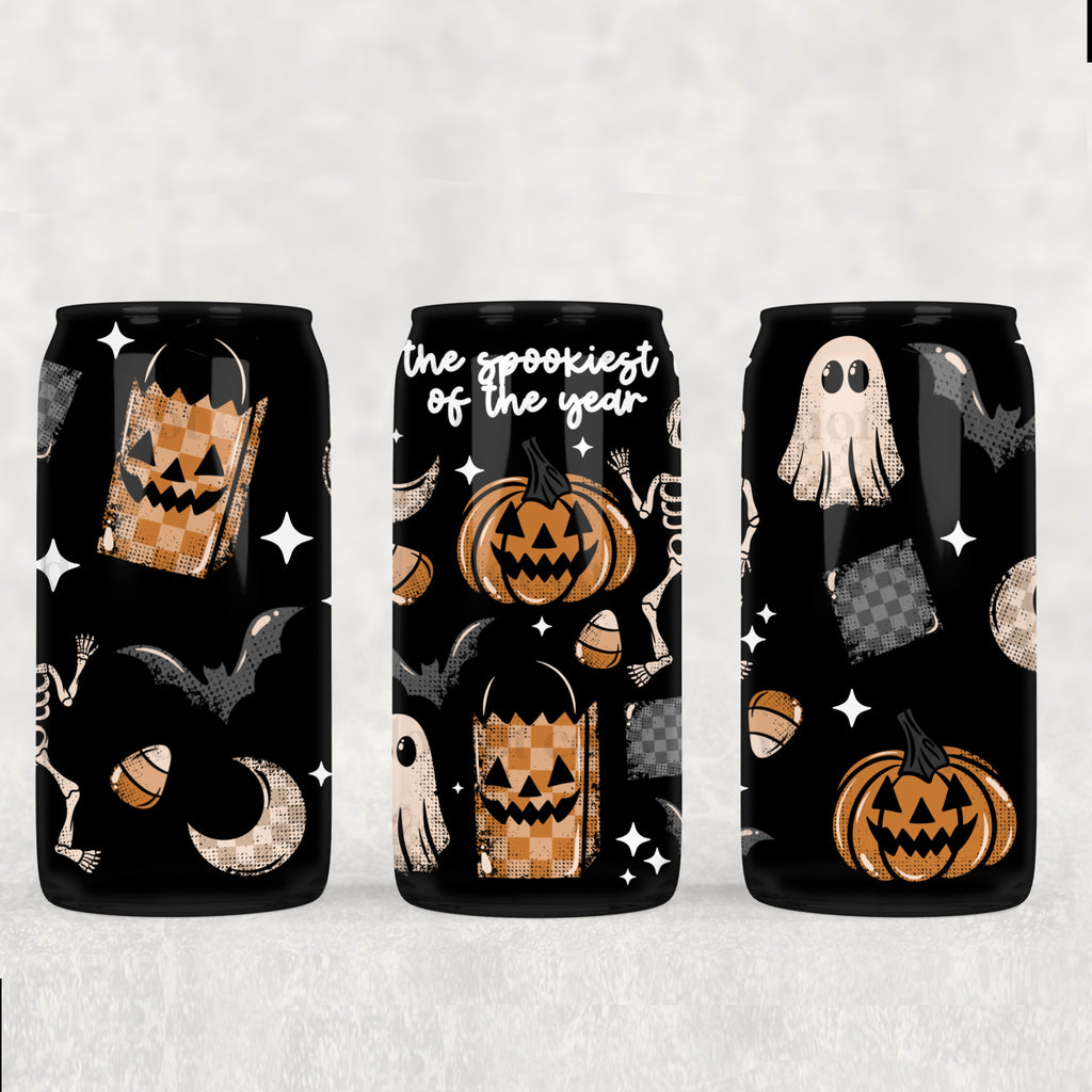 The Spookiest Time of The Year (White) (UVDTF) 16oz Tumbler