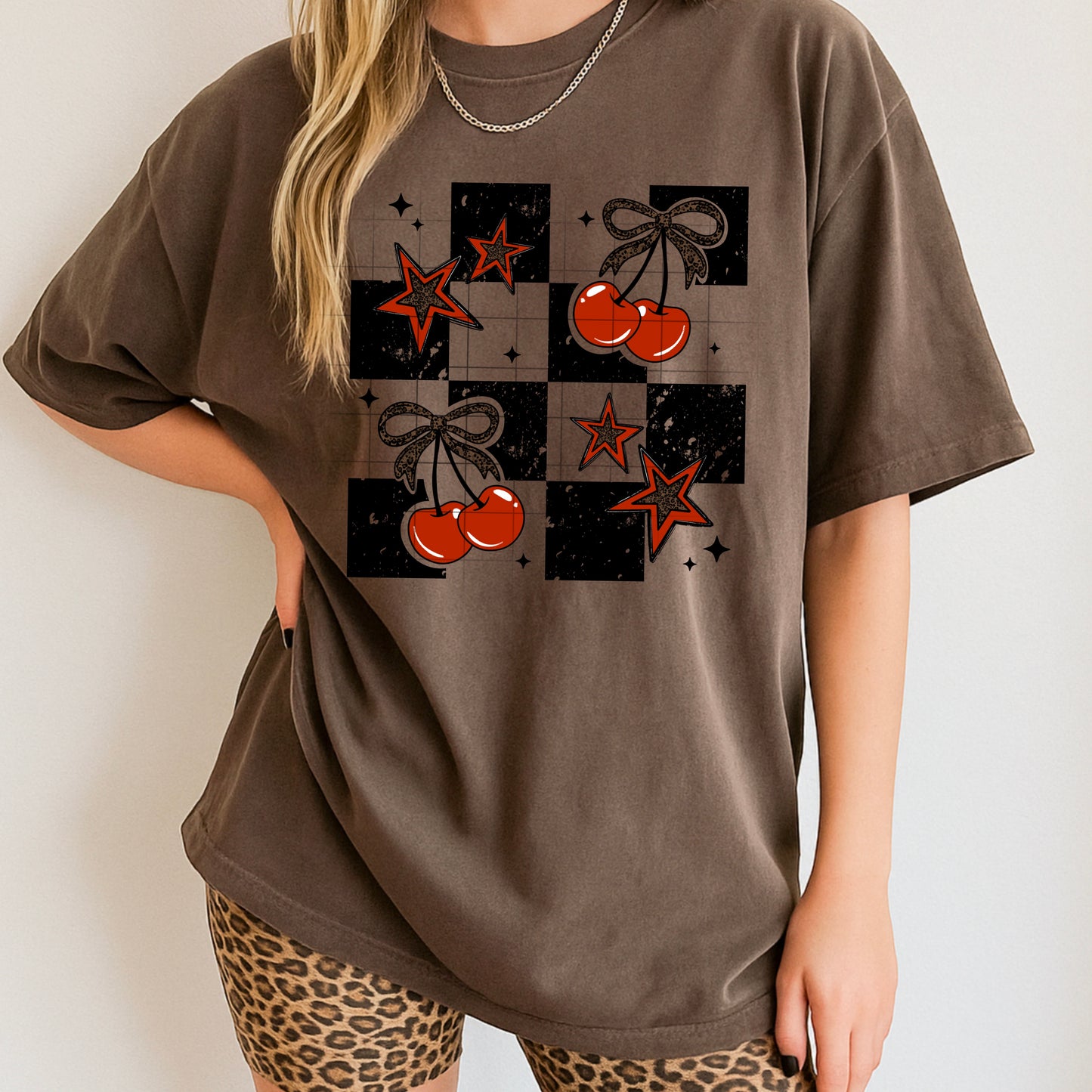 Checker Cheetah Cherries (Black)