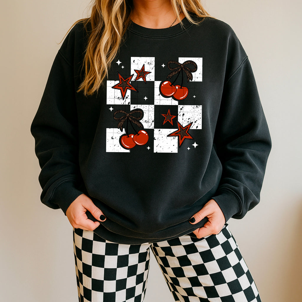 Checker Cheetah Cherries (White)