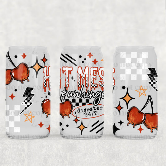Hot Mess Unhinged 16oz Tumbler (UVDTF ONLY)