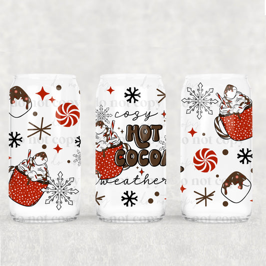 Cozy Hot Cocoa Weather 16 oz Tumbler Sunday Faves