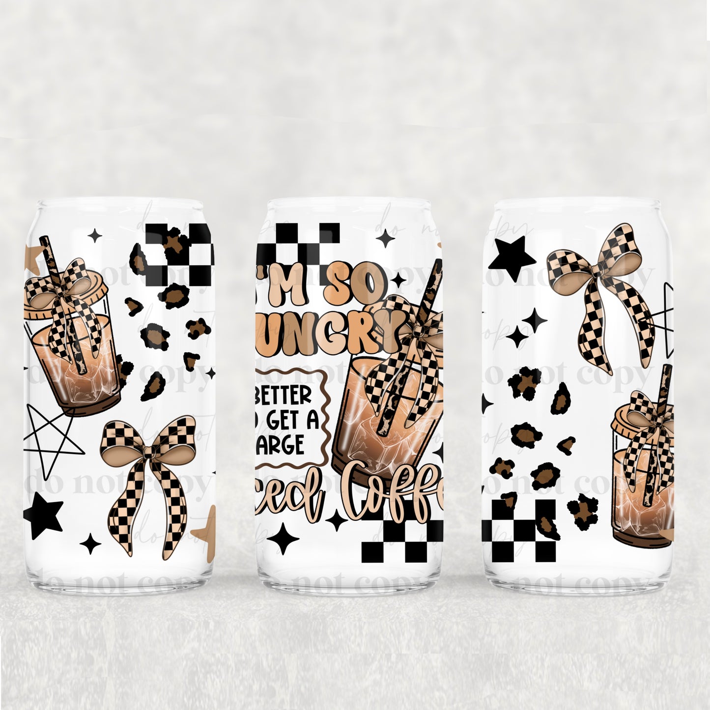 So Hungry Iced Coffee 16 oz Tumbler Sunday Faves