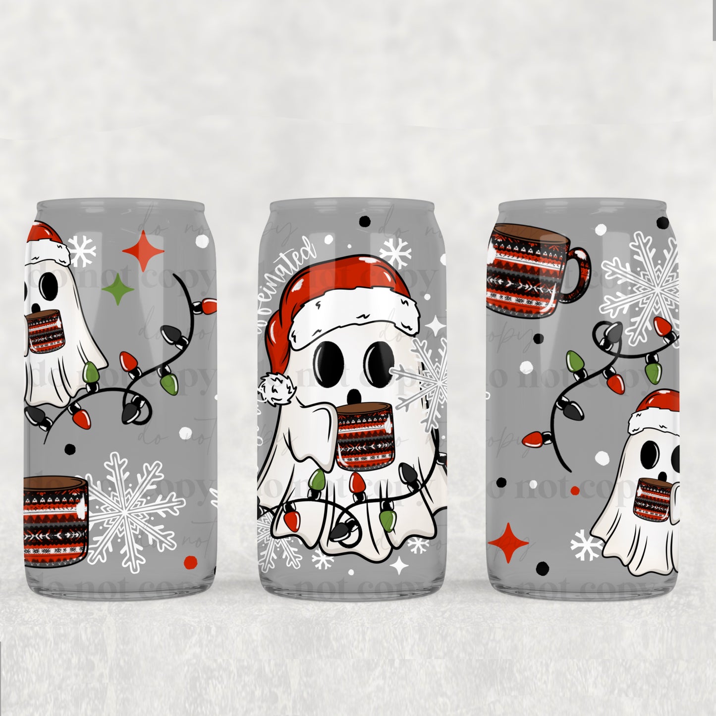 Merry Scary Caffeinated (UVDTF ONLY) 16oz Tumbler